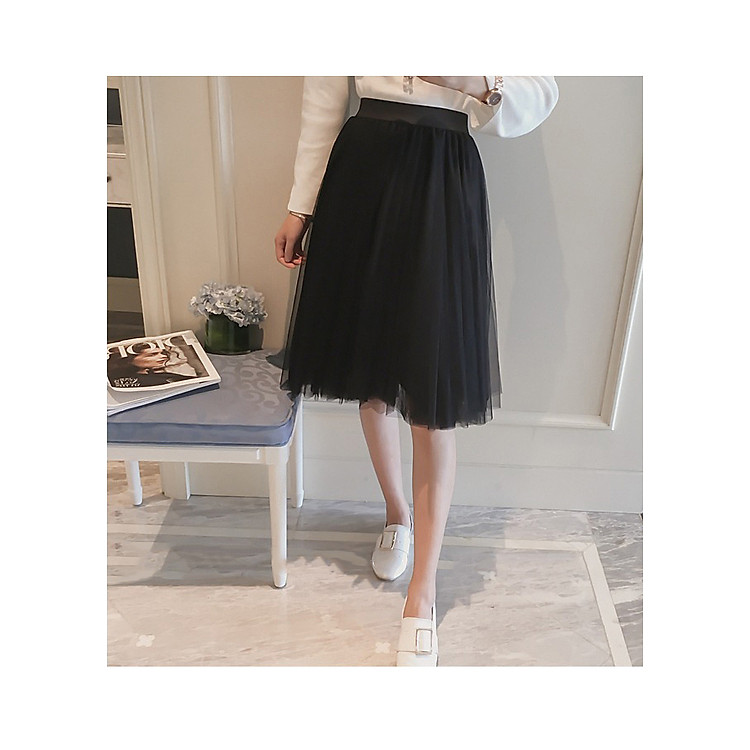 Chân váy midi xòe tròn - 018-049