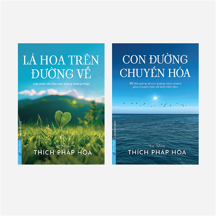 Sách Combo 2 Cuốn Tác Giả Thích Pháp Hòa: Lá Hoa Trên Đường Về + Con Đường Chuyển Hóa - First News