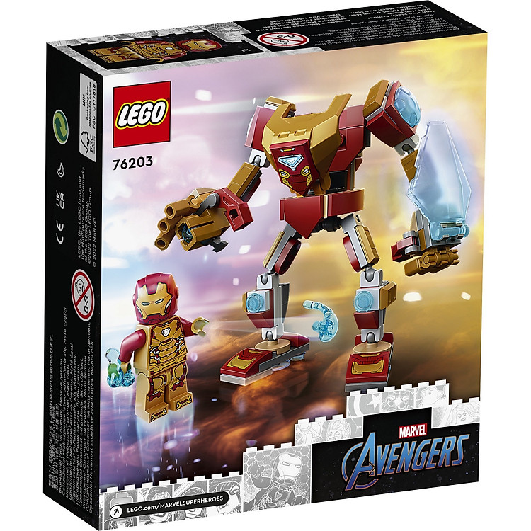 LEGO Super Heroes 76203 - Người Sắt Chính hãng Giá tốt - Hình ảnh 3