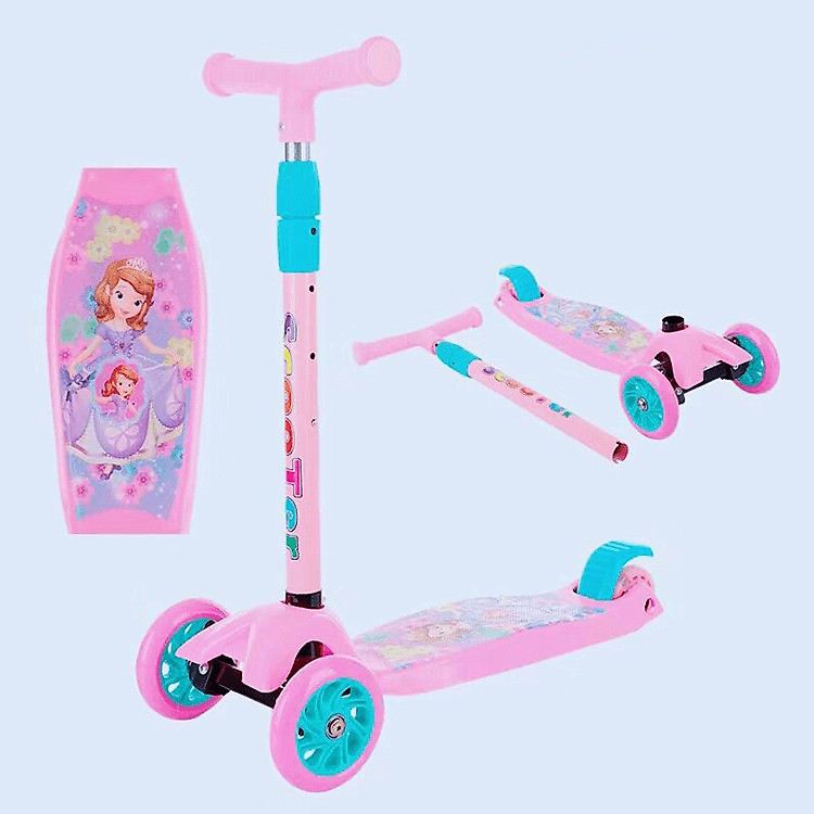 XE TRƯỢT SCOOTER CAO CẤP CHO BÉ TỪ 2-7 TUỔI (MÀU NGẪU NHIÊN) - TẶNG KÈM COMBO BẢO VỆ CHÂN TAY CHO BÉ CHƠI THỂ THAO XT603