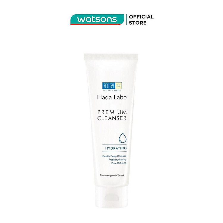 Sữa Rửa Mặt Hada Labo Dưỡng Ẩm Cao Cấp Premium Cleanser Hydrating 100g