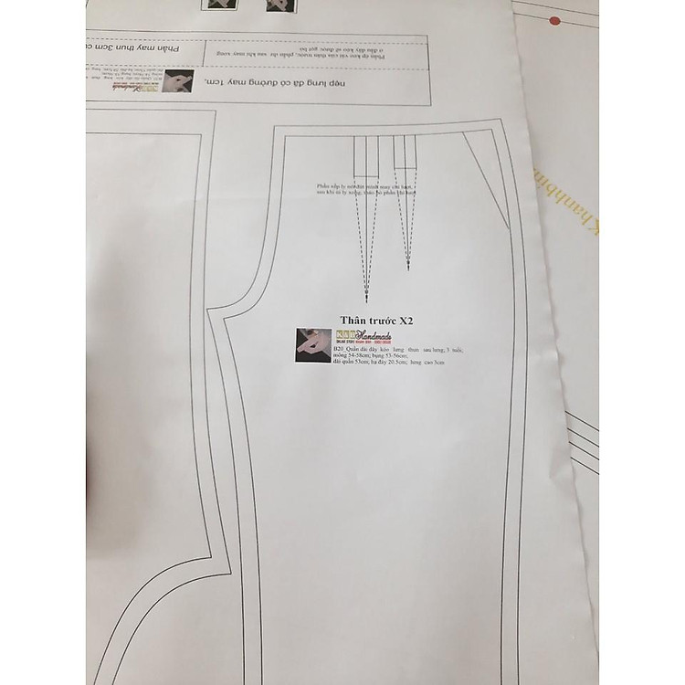 Rập giấy bộ thun nam mã B48 (BẢN VẼ) - Ảnh 5