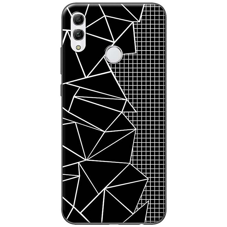 Ốp lưng dành cho Honor 10 Lite mẫu Mảnh vỡ đen