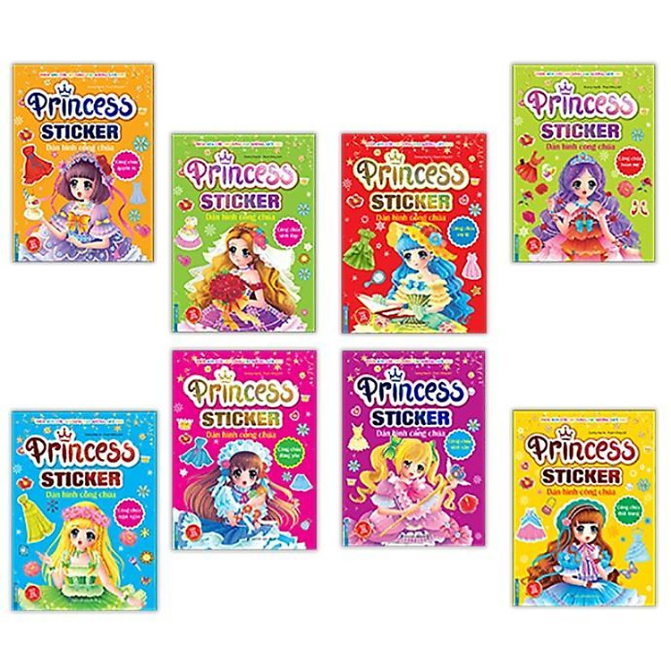 Princess Sticker Dán Hình Công Chúa – Trọn Bộ 8 Cuốn