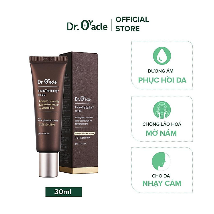 Kem Dưỡng Săn Chắc Da DR.ORACLE Retino Tightening Cream 30ML - Cải Thiện Nếp Nhăn Dưỡng Ẩm & Làm Trắng Da