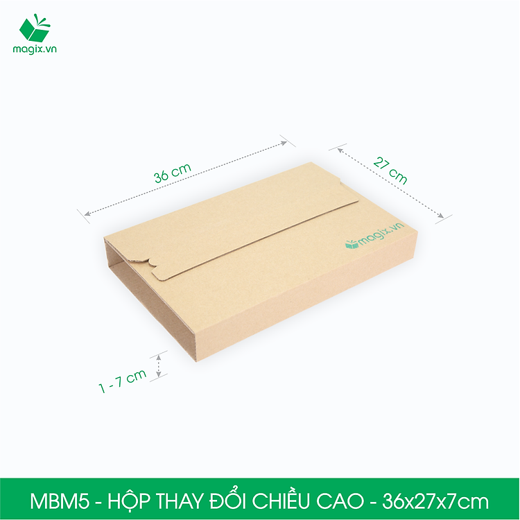 Hộp Carton MBM5 (36x27x7cm, Combo 20 chiếc) - Ảnh 3