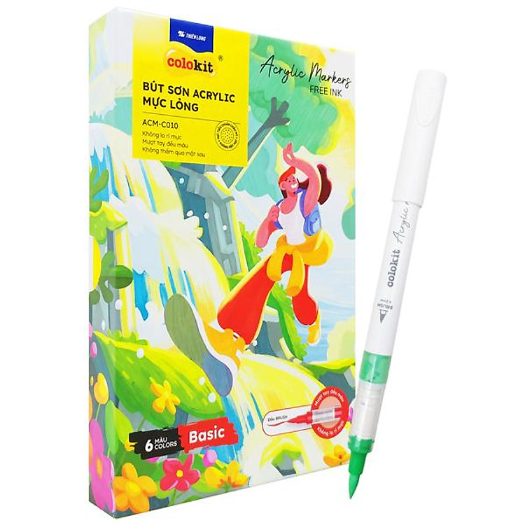 Bộ Bút Sơn Acrylic Colokit ACM-C010 (6 chiếc) - Ảnh 2