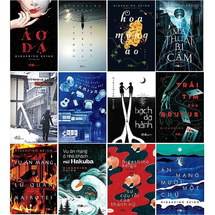 Trọn Bộ 12 Cuốn Truyện Trinh Thám Kinh Điển Của Tác Giả Higashino Keigo