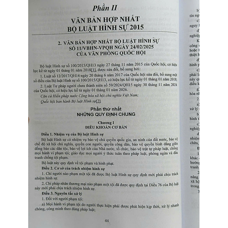 Bộ Luật Hình Sự năm 2015 sửa đổi, bổ sung năm 2017, 2025 và Các Văn Bản Hướng Dẫn Thi Hành (V2593D) - Ảnh 5