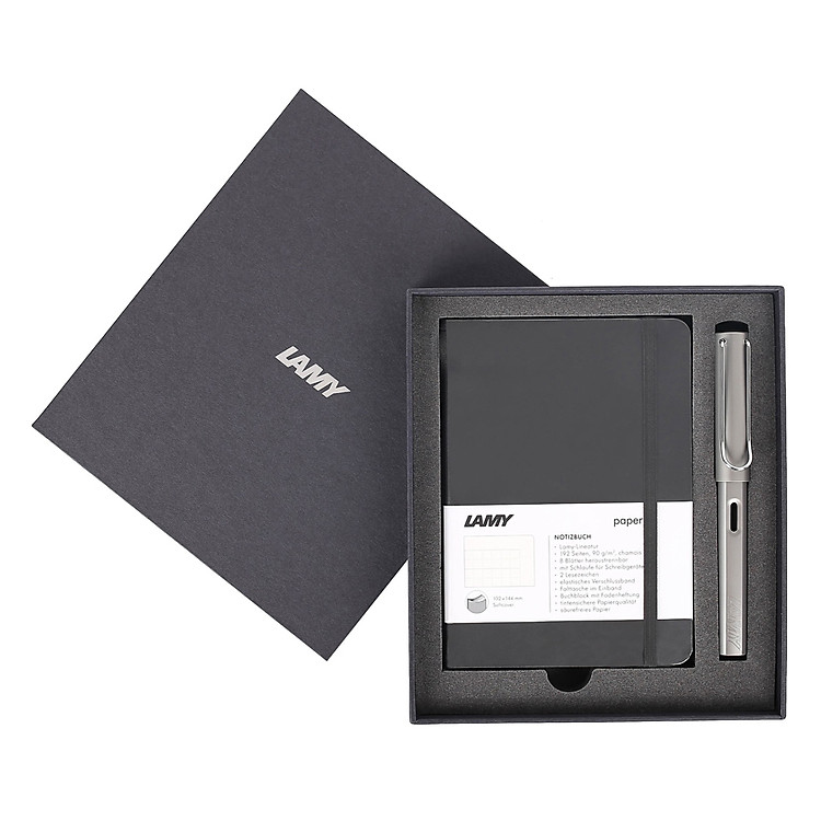 Bộ Sổ Lamy A6 Softcover Black + Bút Lamy AL-Star Grey - Ảnh 3