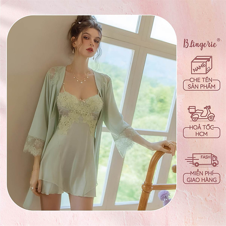 Váy Ngủ Nữ Tính Quý Phái (Không kèm áo choàng) - B.Lingerie
