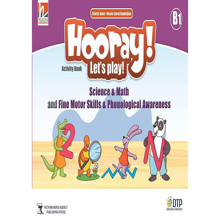 Hooray Let's Play B1 Science & Math and Fine Motor Skills-Phonological Awareness Activity Book