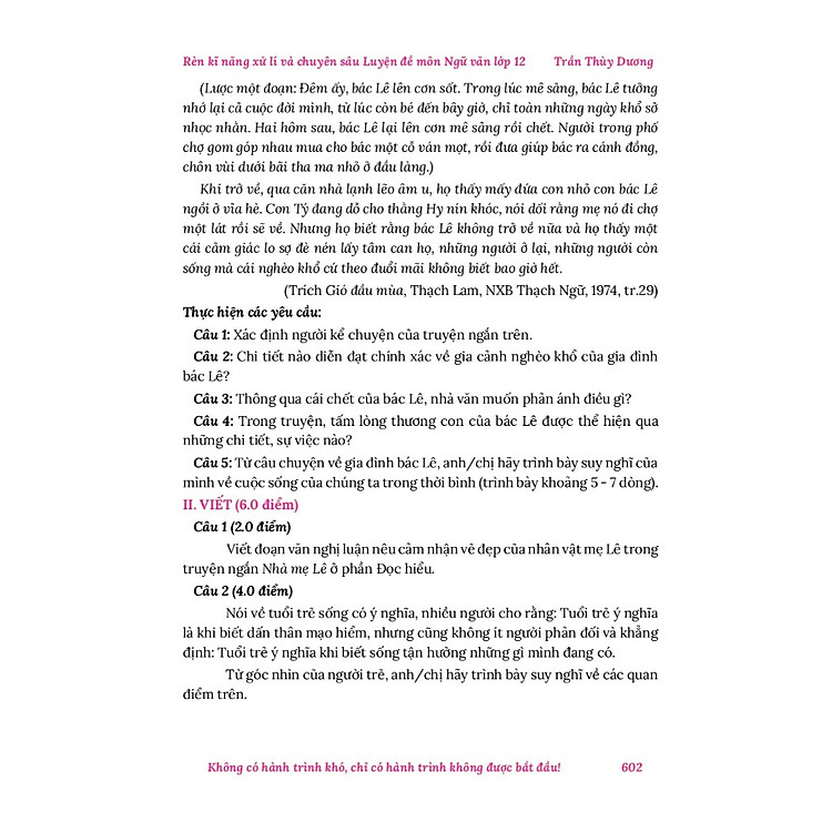 Rèn Kỹ Năng Xử Lý Và Chuyên Sâu Luyện Đề môn Ngữ Văn - Ảnh 4