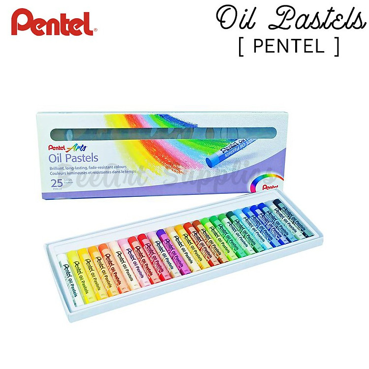 Bút sáp dầu Pentel (25 màu)