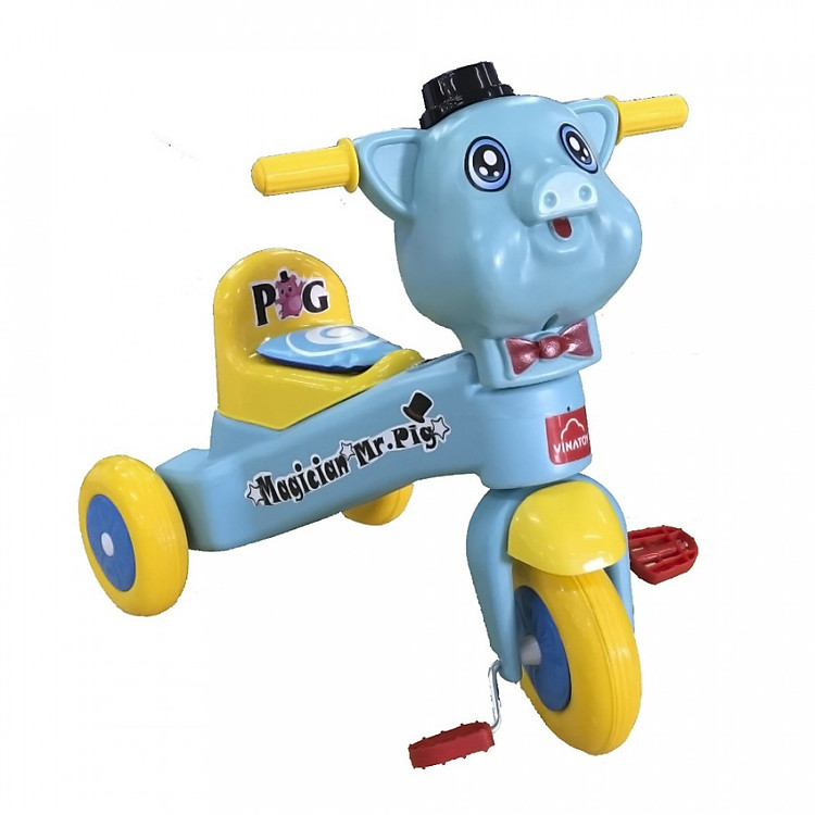 Xe 3 Bánh Nhựa Chợ Lớn L7 chú Heo Con - M1767-X3B - Giao màu ngẫu nhiên