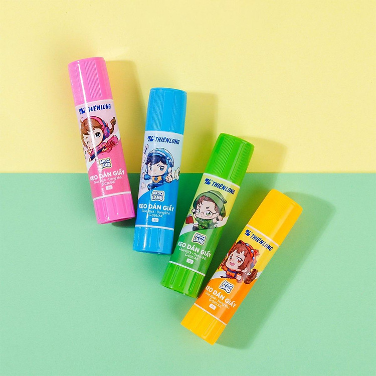 Keo Khô Dán Giấy Thiên Long G-026/AK - Màu Xanh Lá - Ảnh 5
