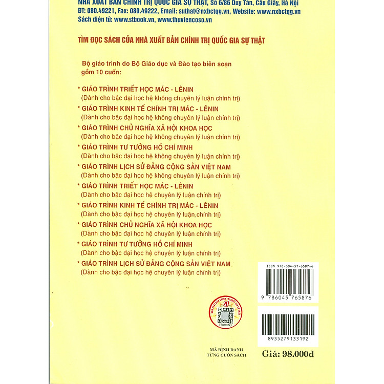 Giáo Trình Kinh Tế Chính Trị Mác – Lênin (2021) - Ảnh 2