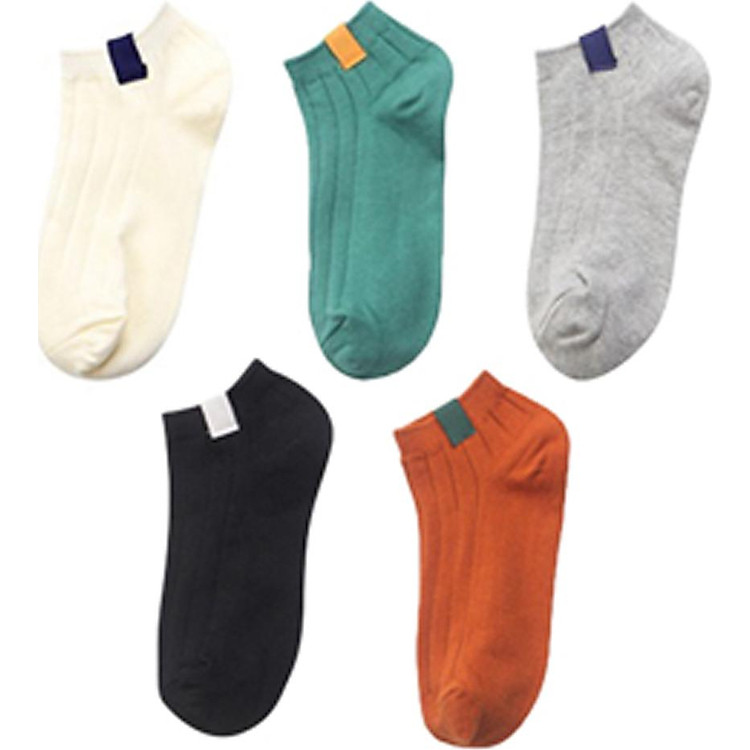 Combo: 2 Set 5 đôi tất nữ thoáng khí thấm mồ hôi tốt phong cách Hàn Quốc (kẻ gân)