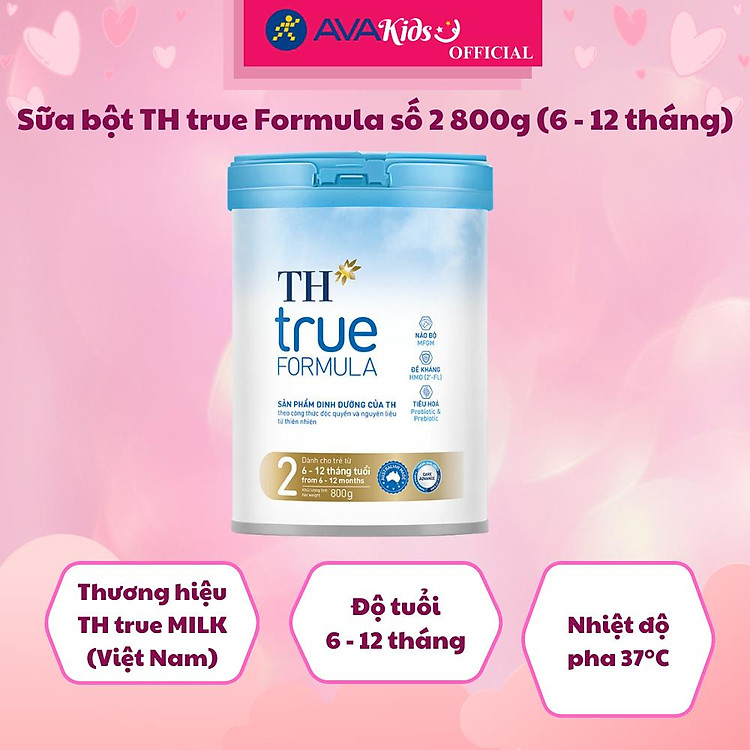 Sữa bột TH true Formula số 2 800g (6 - 12 tháng)