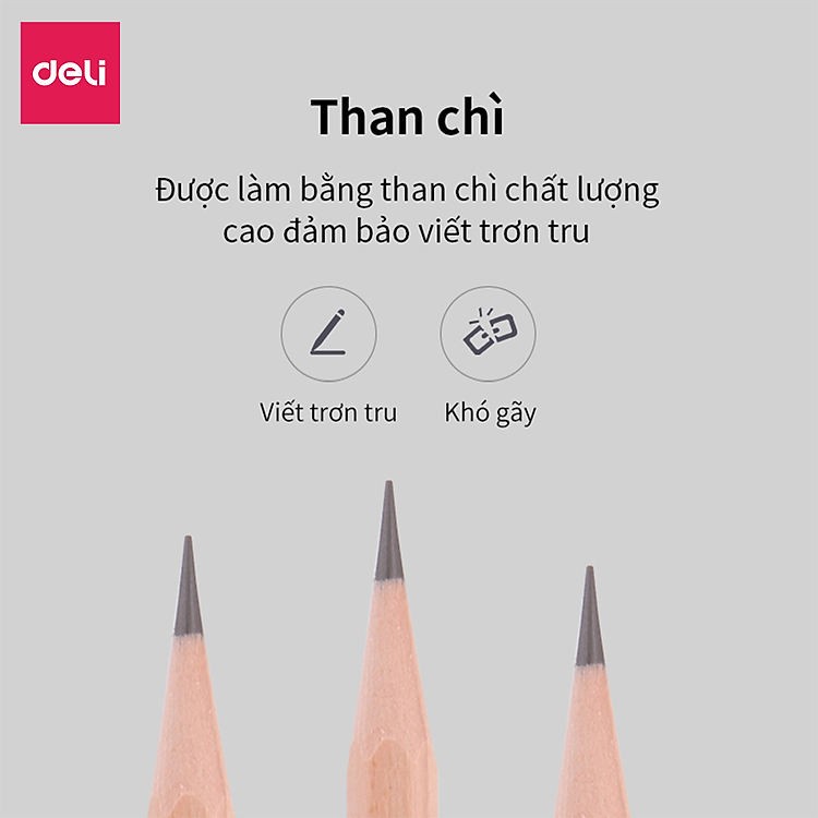Bút Chì Lục Giác Deli 2B (30 chiếc) - Ảnh 7