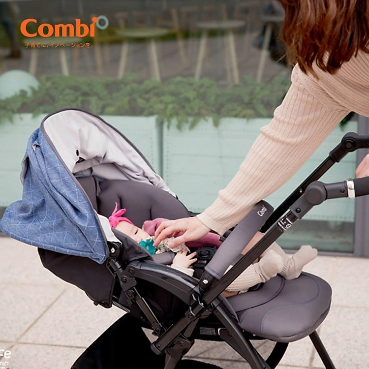 Mua Xe đẩy Combi CrossGo 4 bánh Đen Cam Chính hãng Giá tốt - Hình ảnh 4