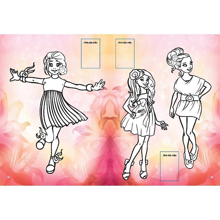 Dán Hình & Tô Màu Sticker Girl Fashion Nhà Thiết Kế Tài Ba - Tập 1 - Ảnh 4