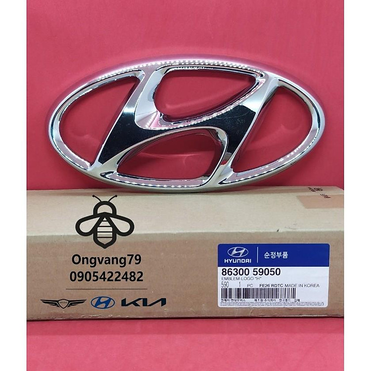 Logo chữ H trước ca lăng xe Hyundai Solati - chính hãng phân phối