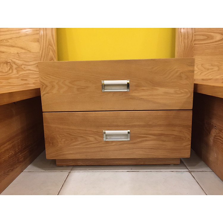 Tủ đầu giường gỗ sồi 2 hộc