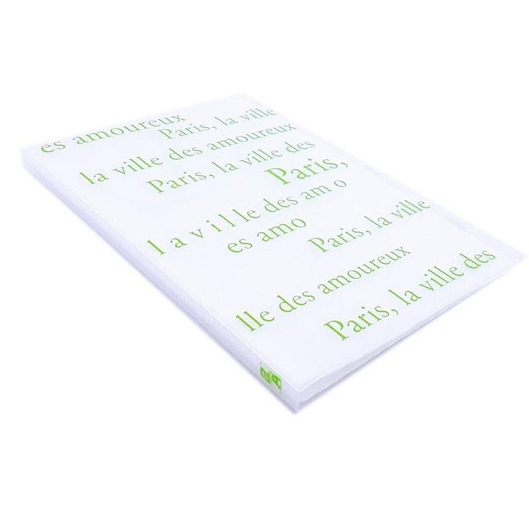 Bìa 20 Lá Double A Kiểu Paris CH17312-EN (Chữ Xanh Lá) - Ảnh 3