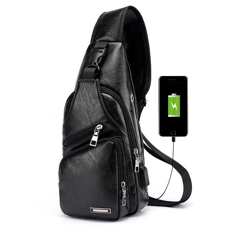 Túi Đeo Chéo Nam, Balo Đeo Chéo Nam FttLeather Thời Trang, Phong Cách Hàn Quốc