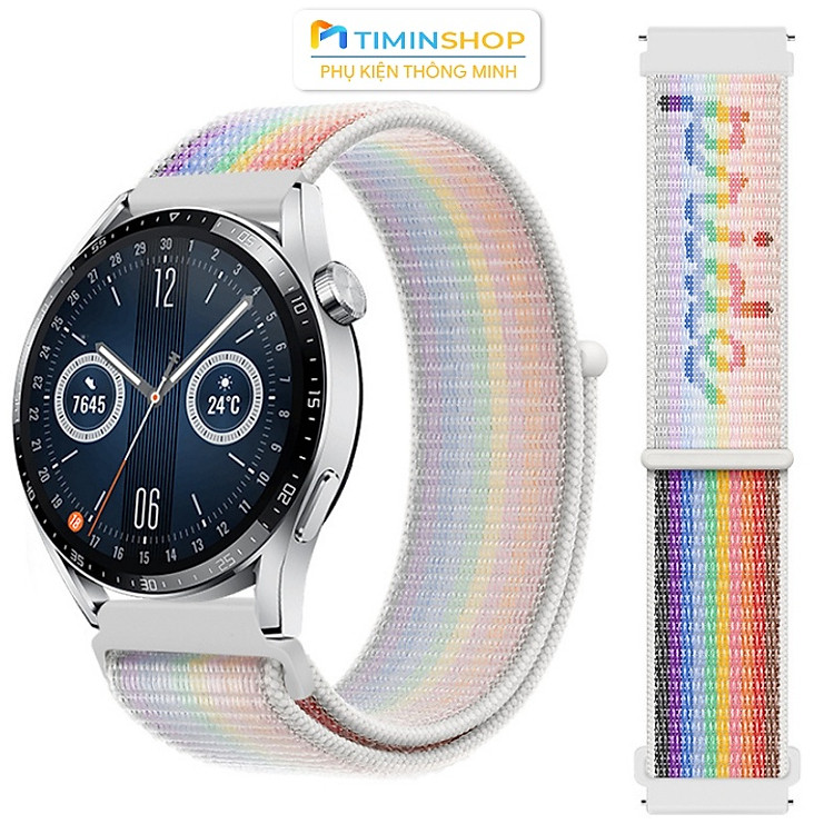 Dây đeo dành cho Huawei Watch GT6/ GT5/ GT4/ GT3/ GT5 Pro/ GT3 Pro/ 5/ 4/ 4 Pro/ 3/ 3 Pro/ GT2/ GT Runner/ Oppo Watch X2 mini - Chất Nylon (DN)