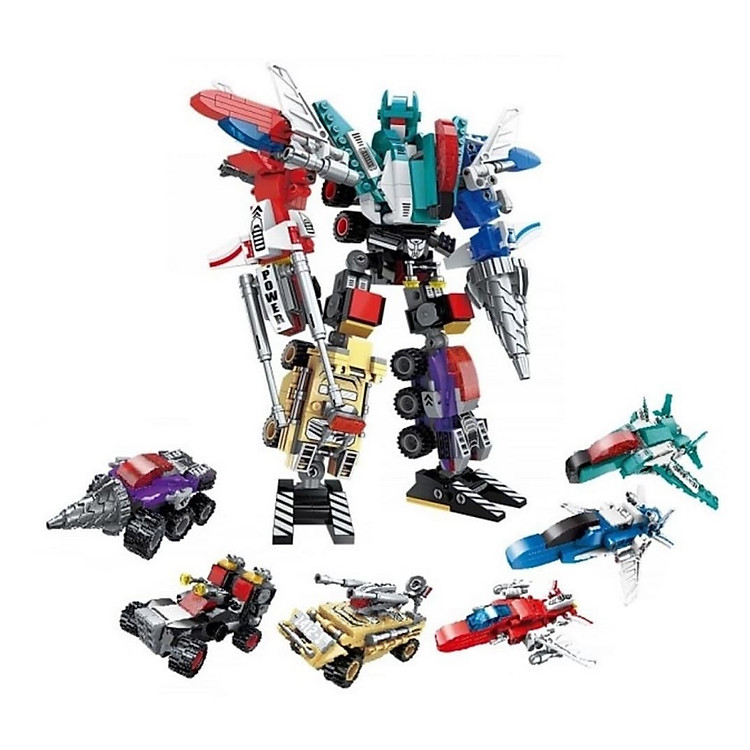 Hộp 6 bộ đồ chơi Robot Qman 1412 Chính hãng Ưu đãi - Hình ảnh 5