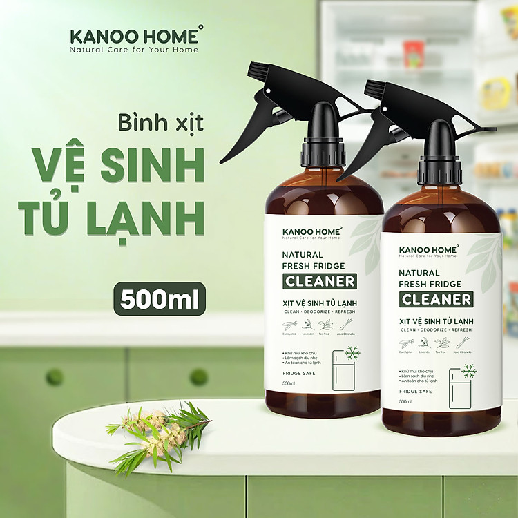 Xịt khử mùi vệ sinh đa năng - tủ lạnh Kanoo Home. Giúp khử mùi, làm sạch và hương thảo dược thiên nhiên