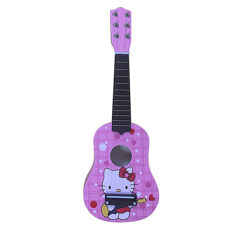 Đàn Ukulele Soprano 6 Dây Họa Tiết Hồng