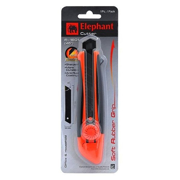 Dao Rọc Giấy Lưỡi Elephant SKII R-1801