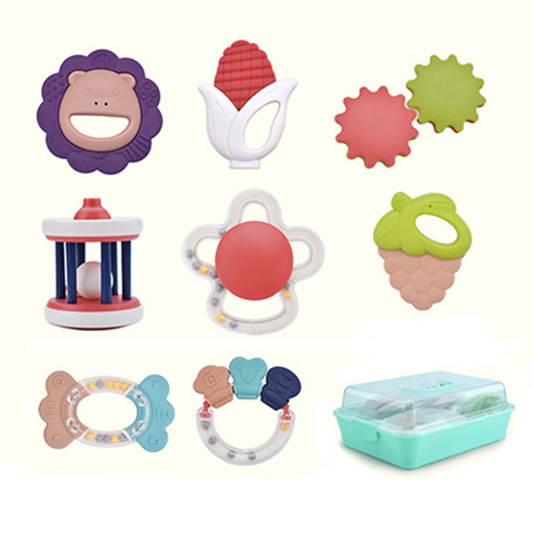 Combo 8 Lục Lạc Nhựa Mềm Và An Toàn Cho Trẻ Em