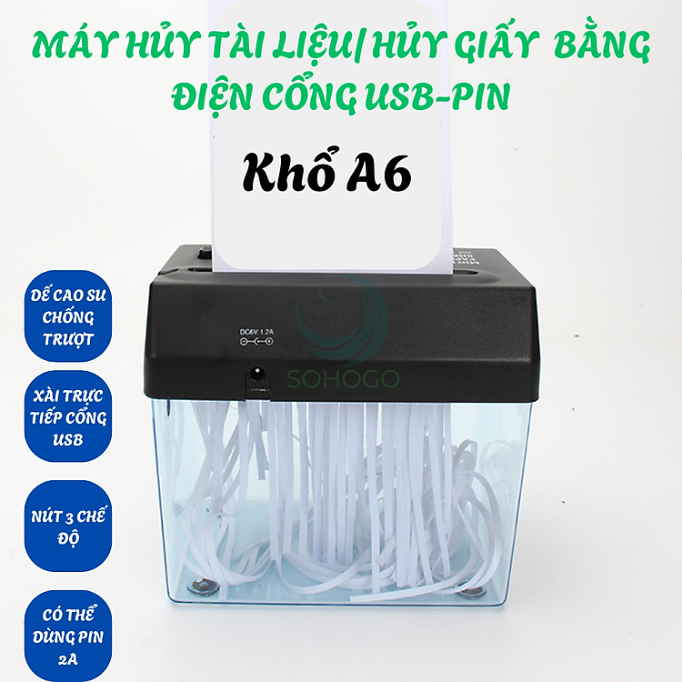 Máy cắt giấy cổng USB A5, A6 tự động