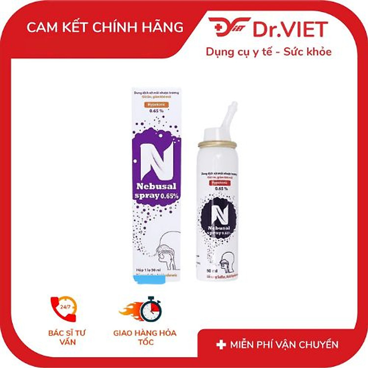 Dung dịch xịt mũi Nebusal spay 0.65%
