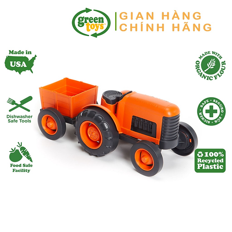 Tìm mua tại Avakids: Đồ Chơi Máy Kéo Green Toys Cho Bé - Ngập tràn khuyến mãi