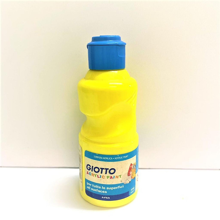 Chai màu nước sơn dầu GIOTTO Acrylic 250ml (màu vàng) - Ảnh 5