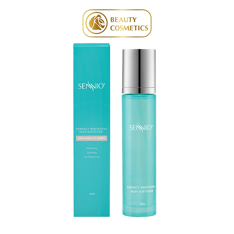 Nước hoa hồng se khít lỗ chân lông SennioPerfect Whitening Skin Softner cấp ẩm tái tạo và phục hồi da 120ml SNO 827