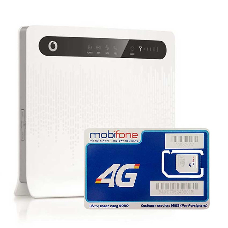 Huawei B593 | Thiết bị phát wifi 3G/4G Chuẩn LTE Tốc độ cao + Sim 4G Mobifone Khuyến Mãi 60GB /Tháng - Hàng nhập khẩu