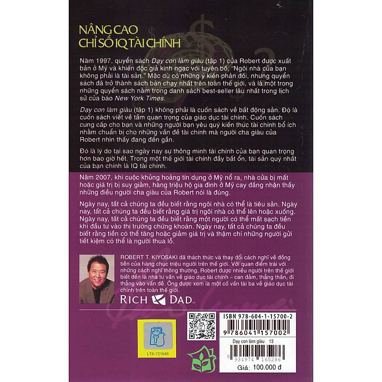 DẠY CON LÀM GIÀU - TẬP 13: NÂNG CAO CHỈ SỐ IQ TÀI CHÍNH (Bản in năm 2021) - Ảnh 4