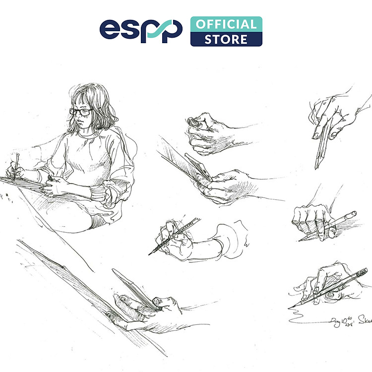 Vỡ Vẽ Khổ Giấy A5 (21x14.8cm) - Xanh Lá/Hồng - Ảnh 7