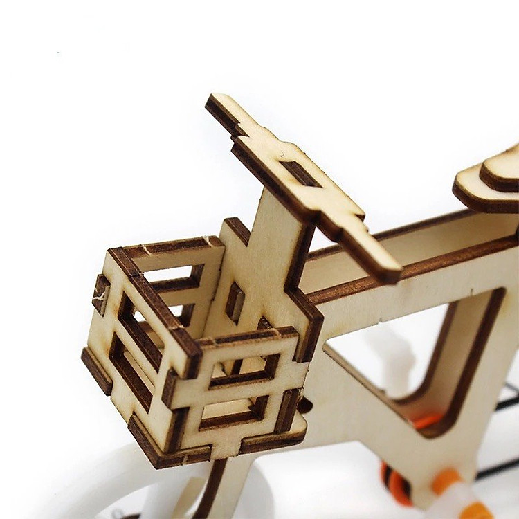 Đồ Chơi Lắp Ráp Gỗ Xe Xích Lô Chính hãng Ưu đãi - Hình ảnh 4