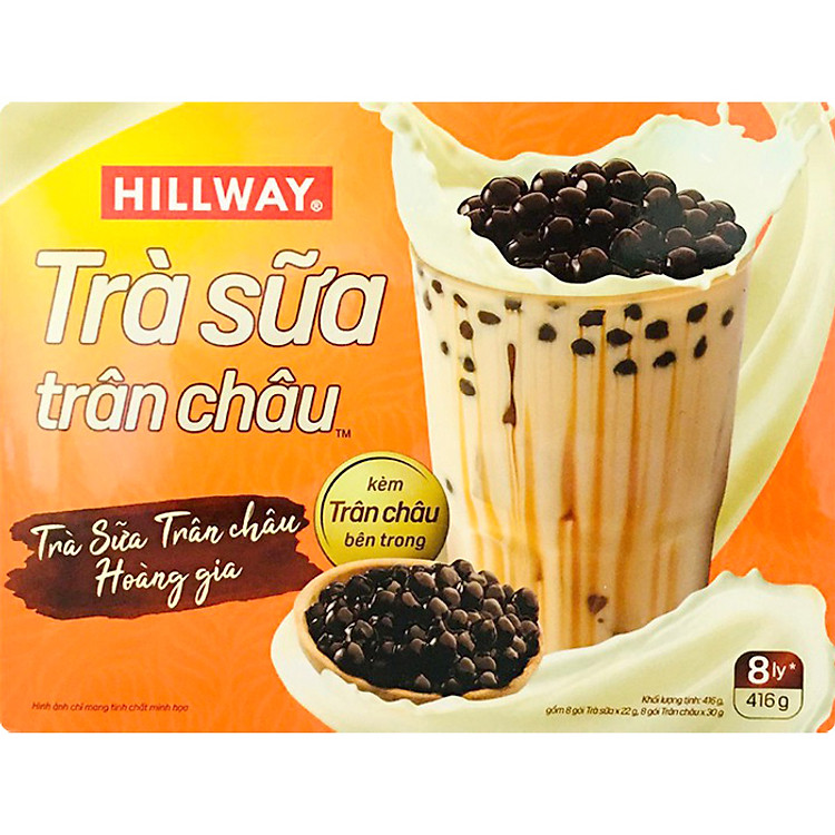 Trà Sữa Trân Châu Hillway (8 Gói/Hộp)