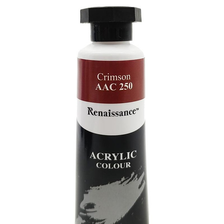 Tuýp Màu Acrylic 45 ml - Renaissance #250 - Crimson - Ảnh 5