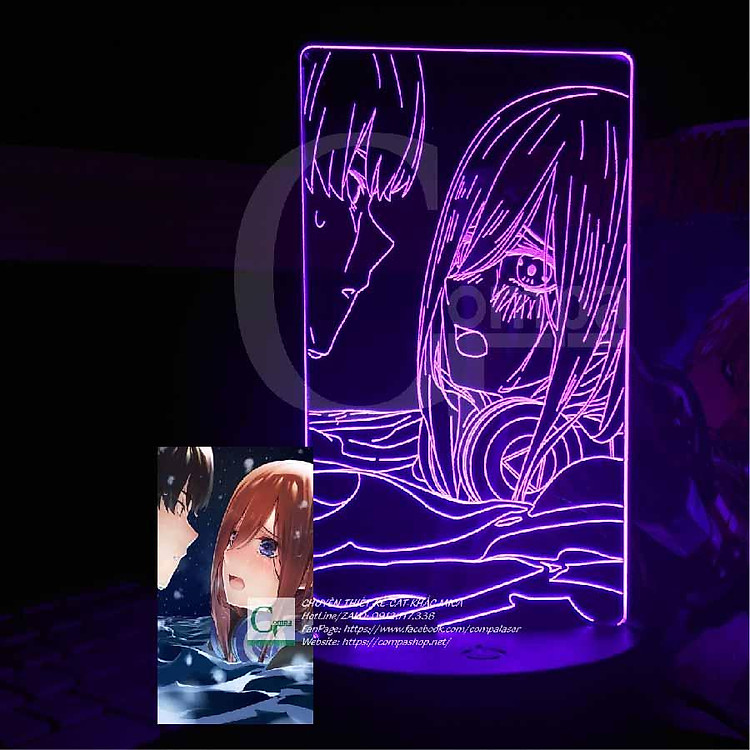 Đèn Ngủ Gotobun no Hanayome Miku Nakano Type 03 AGNH0203 16 MÀU TUỲ CHỈNH