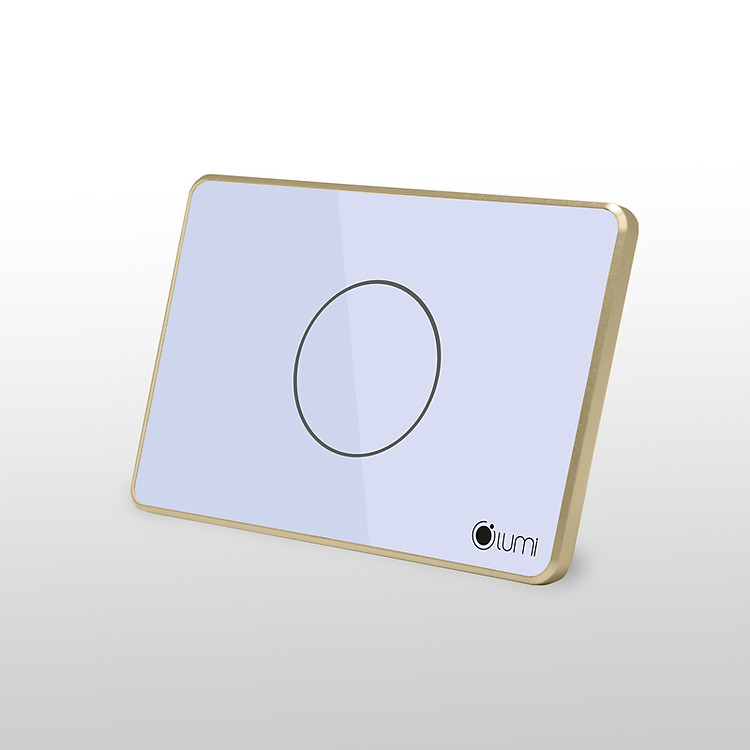 Công tắc thông minh Lumi 1 nút chữ nhật viền nhôm - LM-S1 CN - Hàng chính hãng