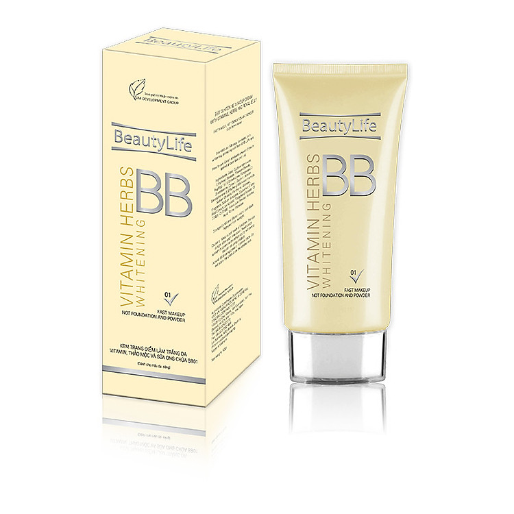 Kem trang điểm dưỡng trắng da chống nắng BB01 50g